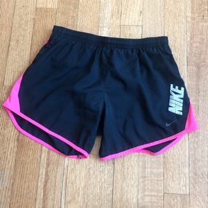 Girl’s Black and Pink Athletic Shorts